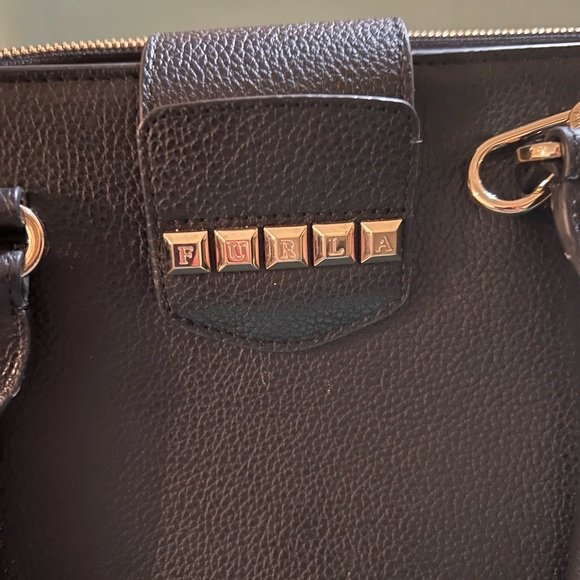 Furla Studded Leather Satchel - Picture 3 of 9